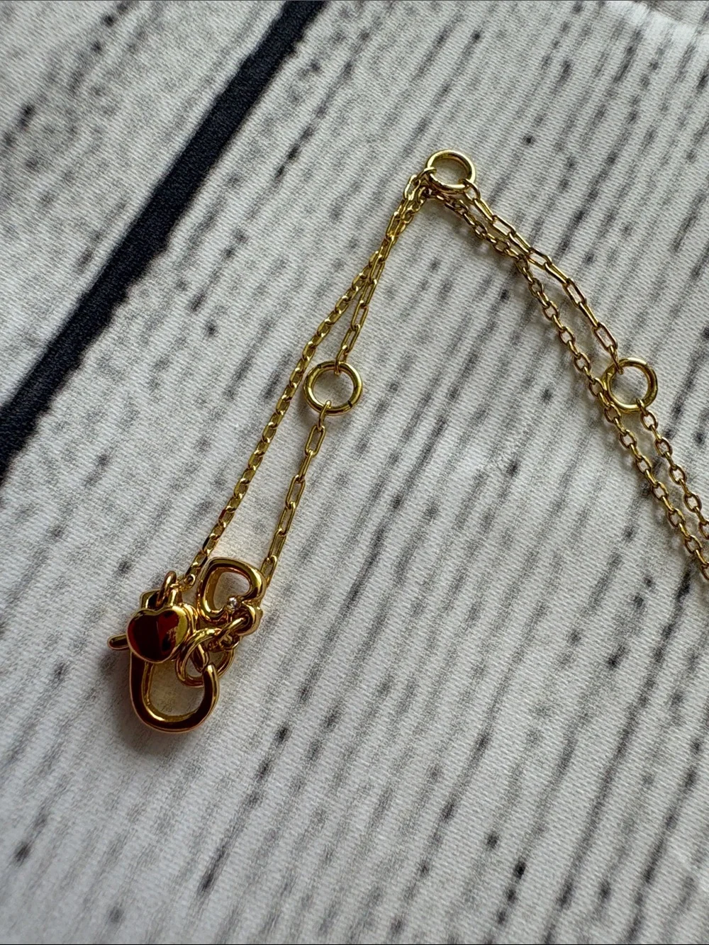 Kate Spade ♠️ Gold plated  'Love' Pendant Necklace with Mother-of-Pearl Inlay
